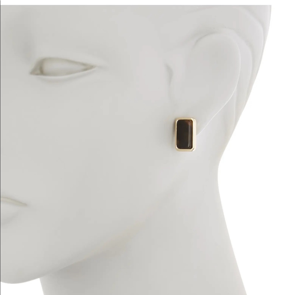 Nordstrom 14th & Union Stud Resin Rectangle Stud Earrings